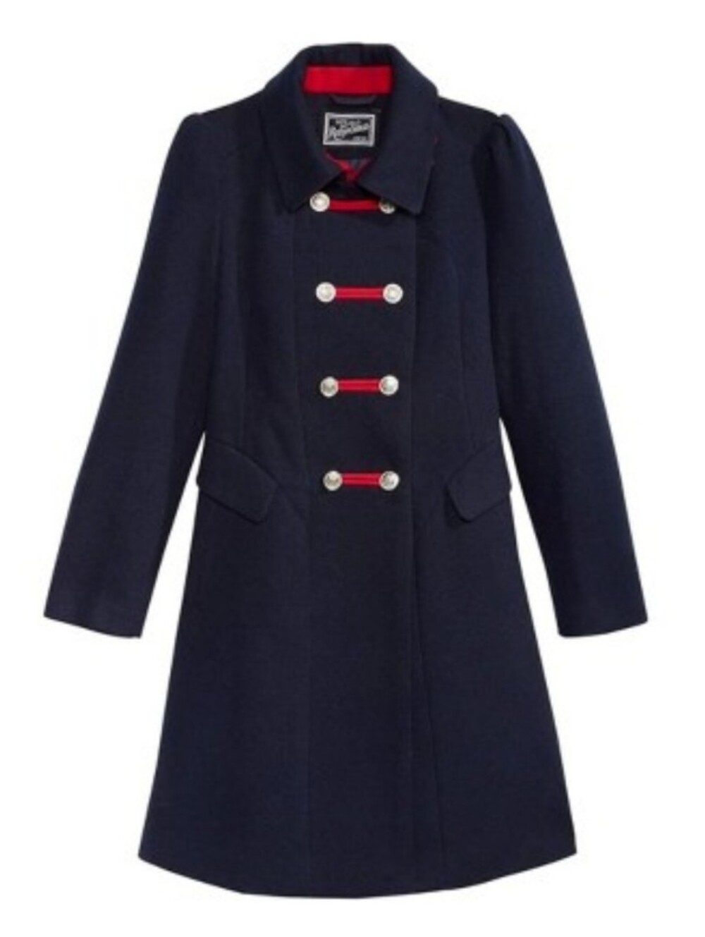 Tailored by Rothschild Big Girls' Midnight Blue Military Dress Winter Coat Sz 8